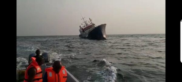 Le navire togolais a coulé à Libreville pour avoir heurté un vieux bateau