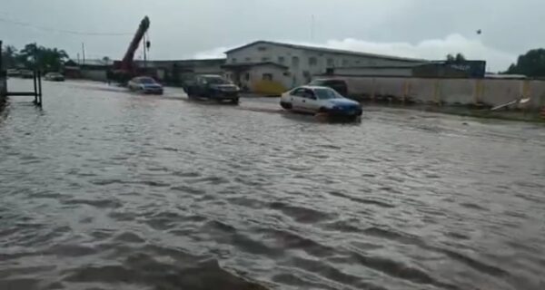 Le nouveau port de Port-Gentil inondé