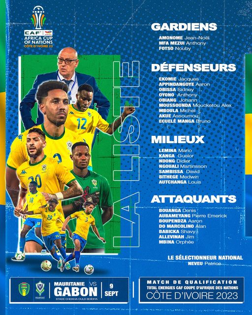 Gabon / CAN 2023 : Patrice Neveu révèle une liste élargie de 26 joueurs