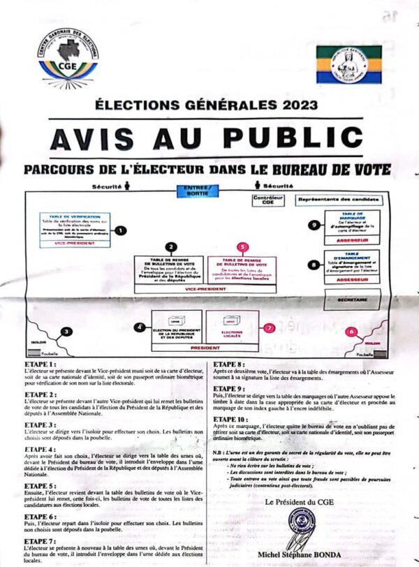 Gabon : le CGE donne la conduite à tenir pendant le vote
