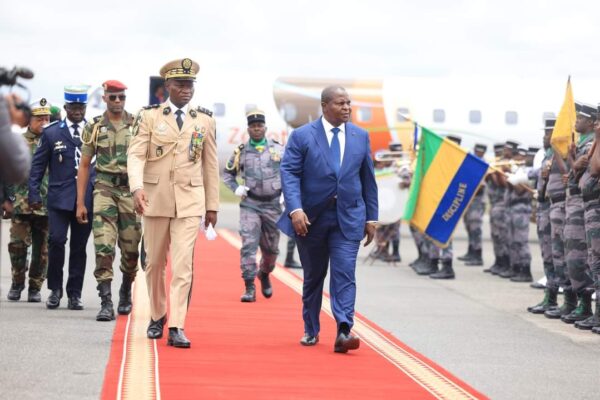 2ème visite de travail du président centrafricain Faustin Archange Touadera à Libreville