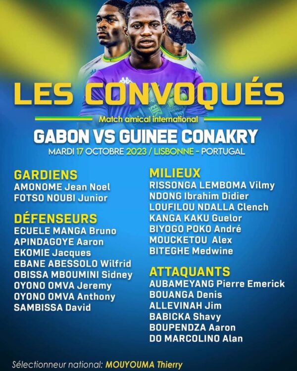 Gabon/Football : première liste de Mouyouma avec le retour de Poko et Ecuele Manga